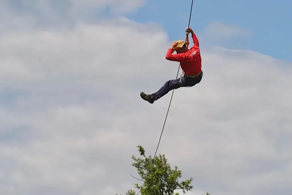 Guest on the Valley Zipline at Glavani Park, Istria